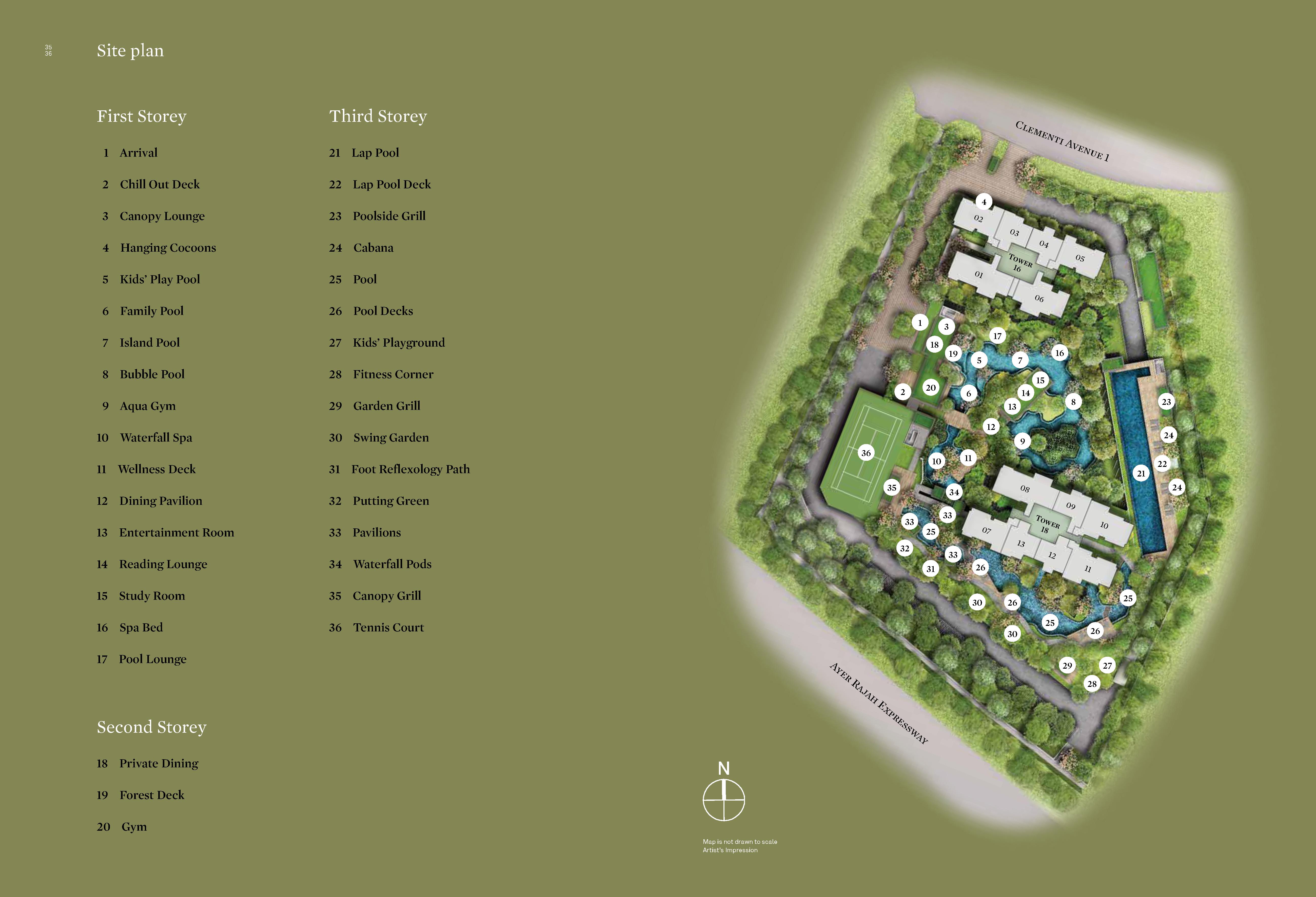 Clement Canopy Site Map